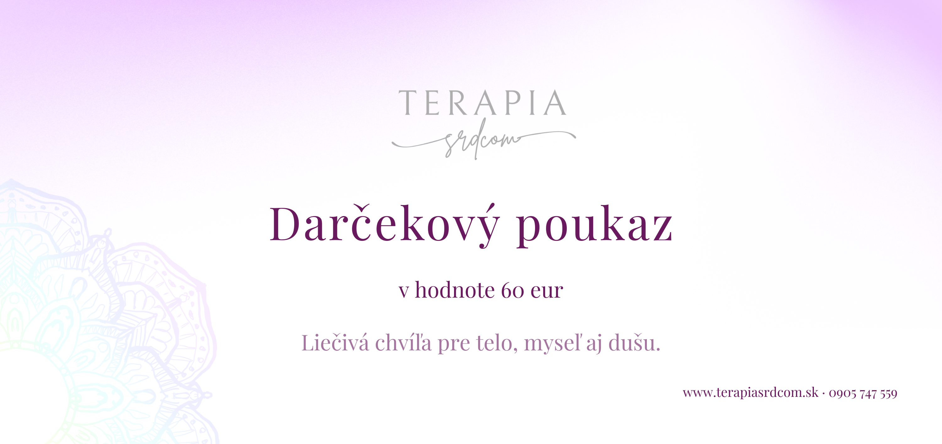 Darčeková poukážka 60 €