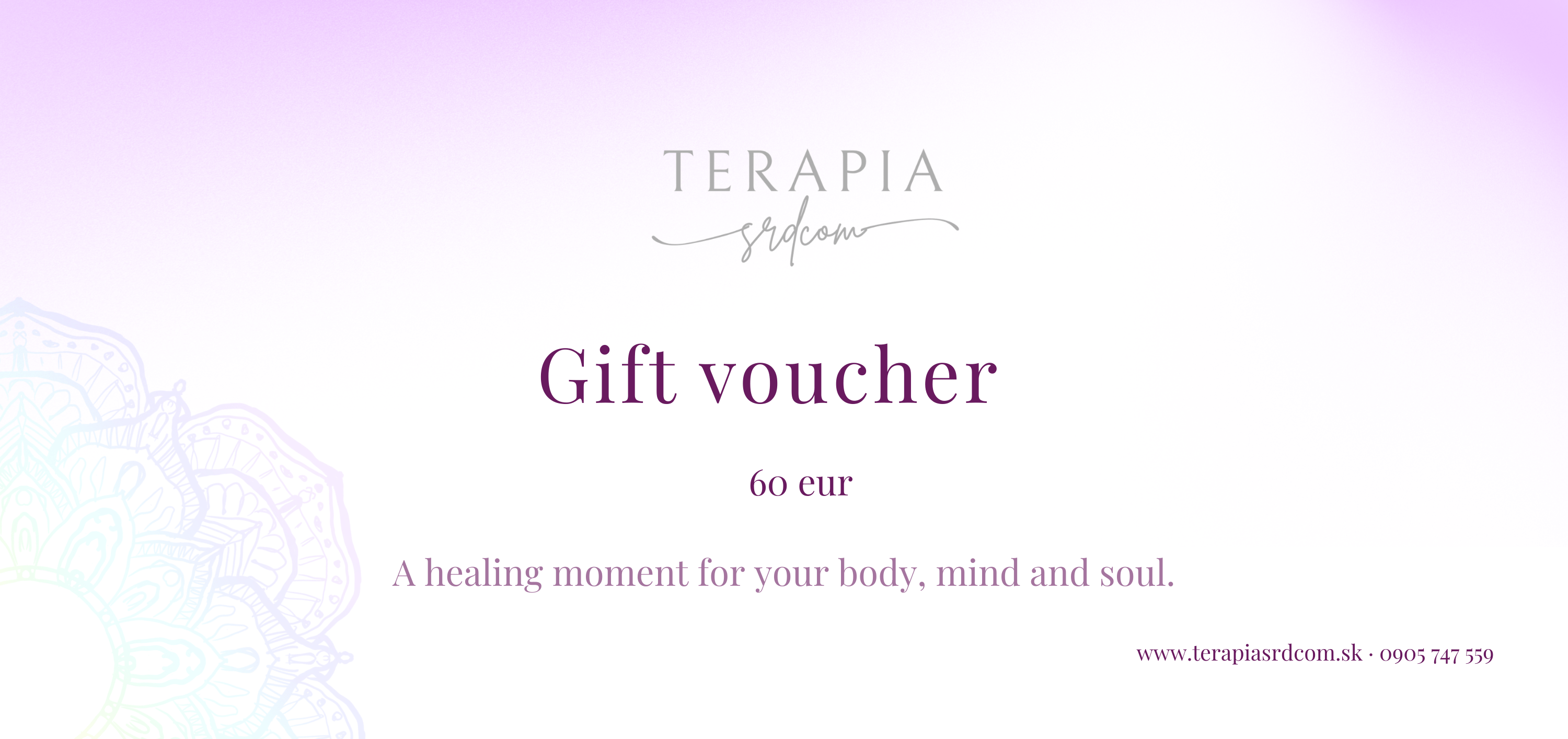 Darčeková poukážka 60 € – Obrázok 2